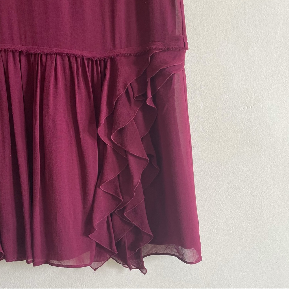 Theory 100% Silk, Lined Raspberry Tunic/Mini-Dress - image 2